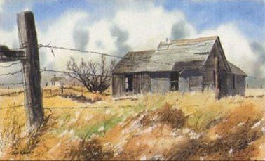 Jon Crane Handsigned & Numbered Limited Edition Giclee on Paper: "Prairie Home"