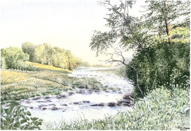 Jon Crane Handsigned & Numbered Limited Edition Giclee on Paper:"Song Of The Sioux"