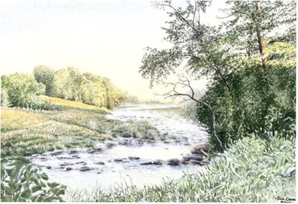 Jon Crane Handsigned & Numbered Limited Edition Giclee on Paper:"Song Of The Sioux"