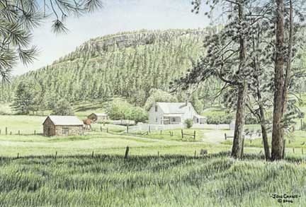 Jon Crane Handsigned & Numbered Limited Edition Giclee on Paper: "Summer's Embrace"