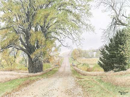 Jon Crane Handsigned & Numbered Limited Edition Giclee on Paper:"Sunday Drive"