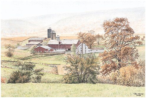 Jon Crane Handsigned & Numbered Limited Edition Print:"A Season Of Plenty"