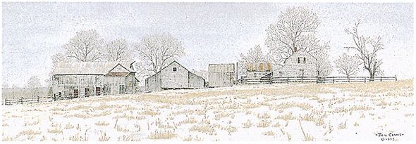 Jon Crane Handsigned & Numbered Limited Edition Print:"January"