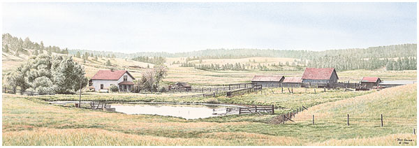 Jon Crane Handsigned & Numbered Limited Edition Print:"Meadow Of Memories"