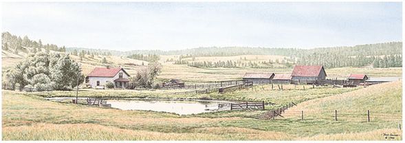 Jon Crane Handsigned & Numbered Limited Edition Print:"Meadow Of Memories"