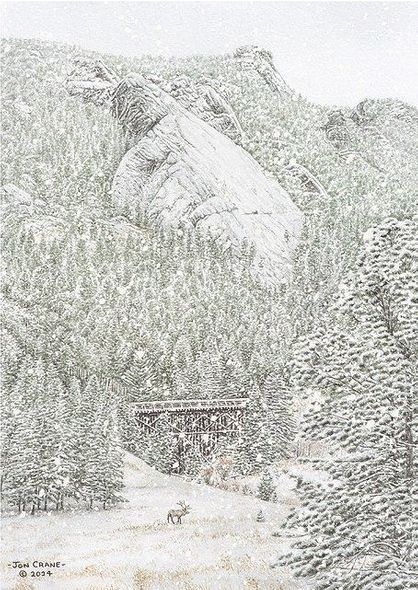 Jon Crane Signed Artist Proof Limited Edition Print:"Venturing Out"