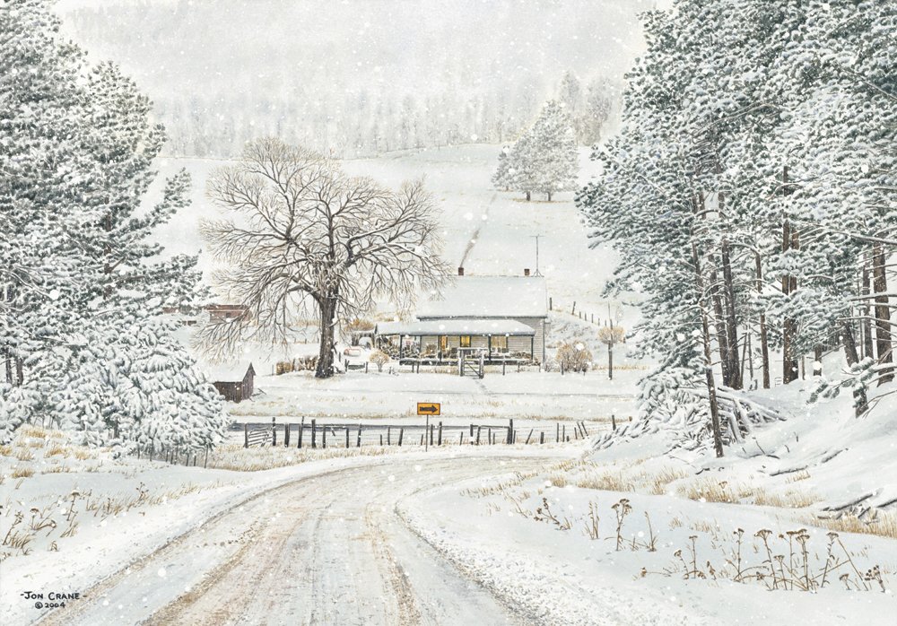 Jon Crane Limited Edition Giclee Print:"Home for Christmas"