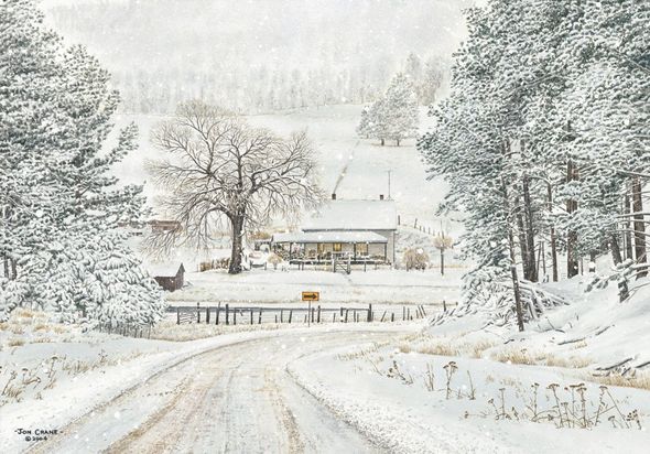 Jon Crane Limited Edition Giclee Print:"Home for Christmas"