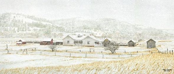 Jon Crane Open Edition Giclee Print on Paper:"Home is Where the Heart Is"