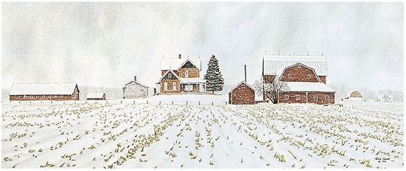 JON CRANE  Secondary Market Art: "ALMOST CHRISTMAS"