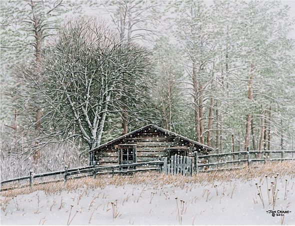 Jon Crane Artist Signed Limited Edition Giclee Print on Paper:"Gateway to The Past"