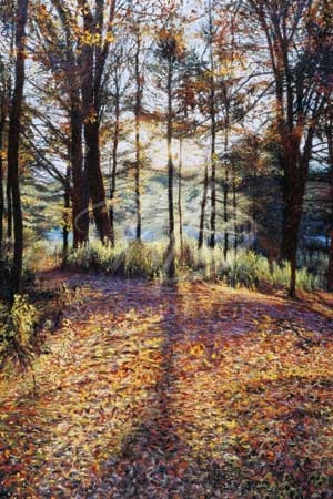 Jon R. Friedman Limited Edition Hand-Embellished Giclee on Canvas:"Autumn Sunrise"