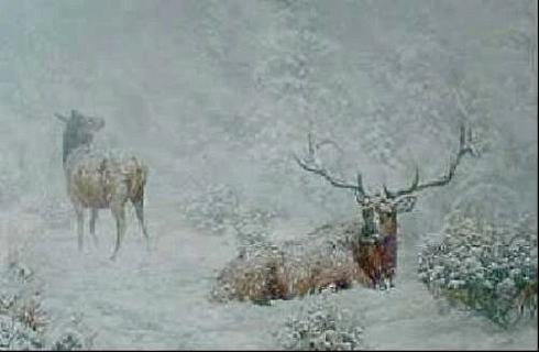 Jorge Mayol Signed and Numbered Limited Edition Lithograph: "Winter" Jorge Mayol Signed and Numbered Limited Edition Lithograph: "Winter"
