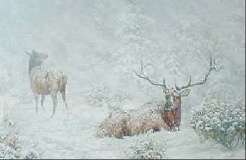 Jorge Mayol Signed and Numbered Limited Edition Lithograph: "Winter" Jorge Mayol Signed and Numbered Limited Edition Lithograph: "Winter"