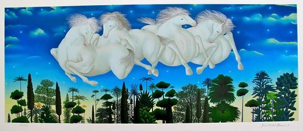 Jose Carlos Ramos Hand Signed Limited Edition Serigraph:"On The Horizon"