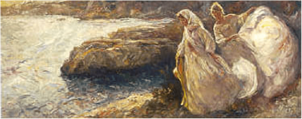 Jose Royo Artist Signed Limited Edition Serigraph on paper:"Bajando Hacia El Mar"