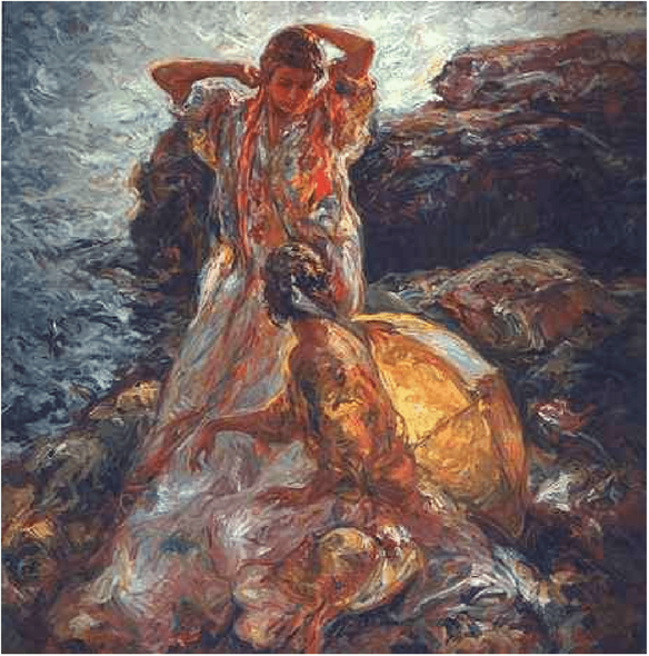 Jose Royo Artist Signed Limited Edition Serigraph on paper:"Cala En Mallorca"