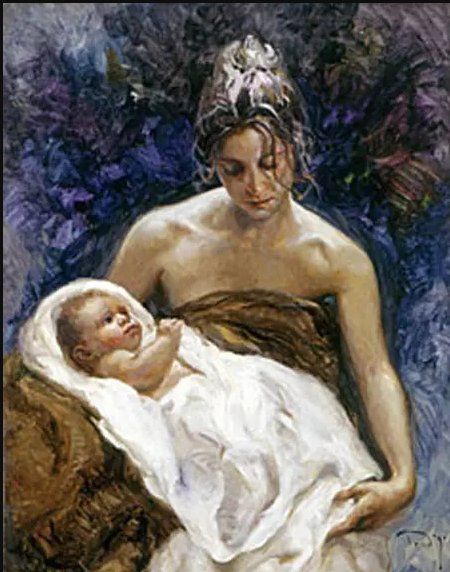 Jose Royo Artist Signed Limited Edition Serigraph on paper:"Genesis"