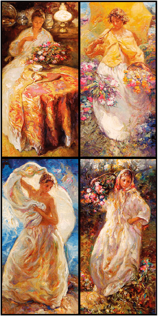 Jose Royo Artist Signed Limited Edition Serigraph on paper:"The Four Seasons Suite"
