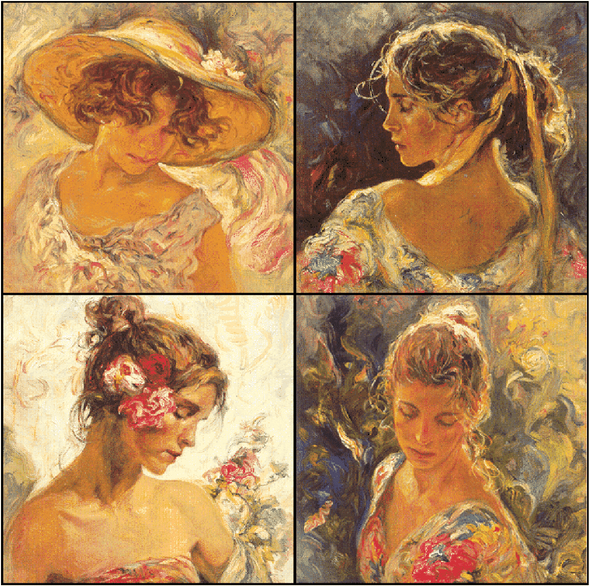 Jose Royo Artist Signed Limited Edition Serigraph on paper:"Todas Las Luces Del Dia Suite"