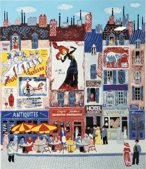 Josef Farhi Signed Limited Edition Print on Paper: "La Pecherie "
