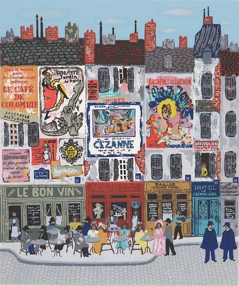 Josef Farhi Signed Limited Edition AP on Paper: "Paris "