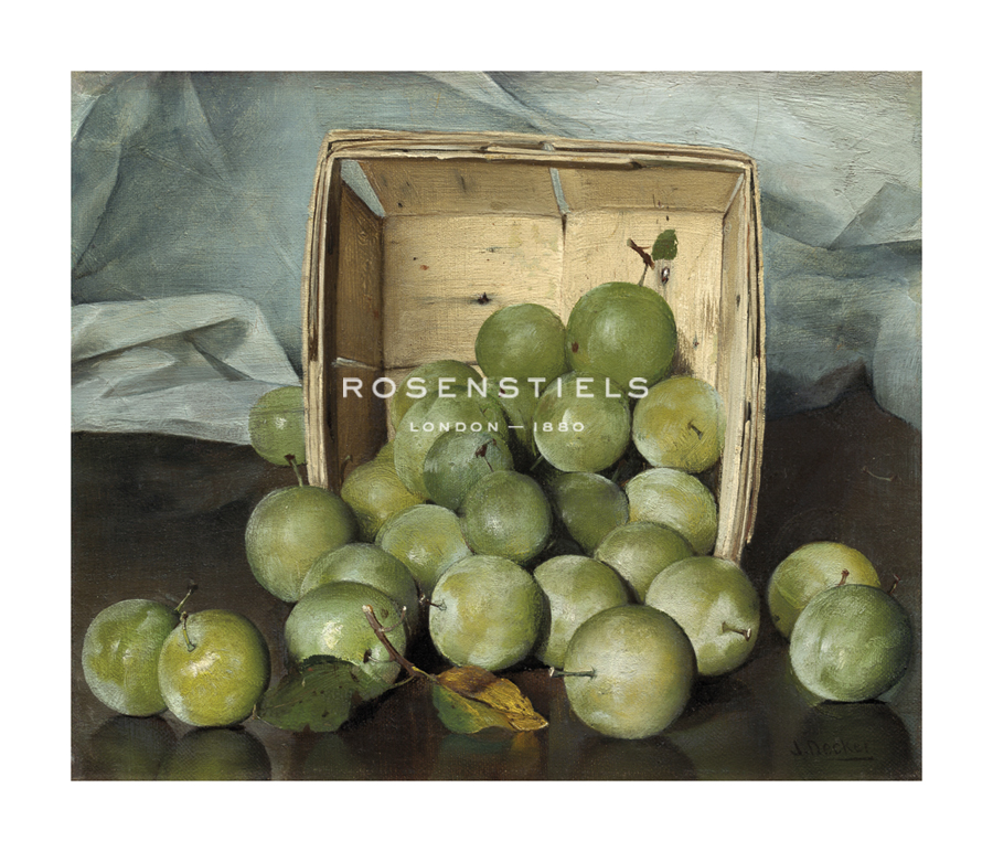 Joseph Decker Hand Numbered Limited Edition Print on Paper :"Green Plums, c.1885"