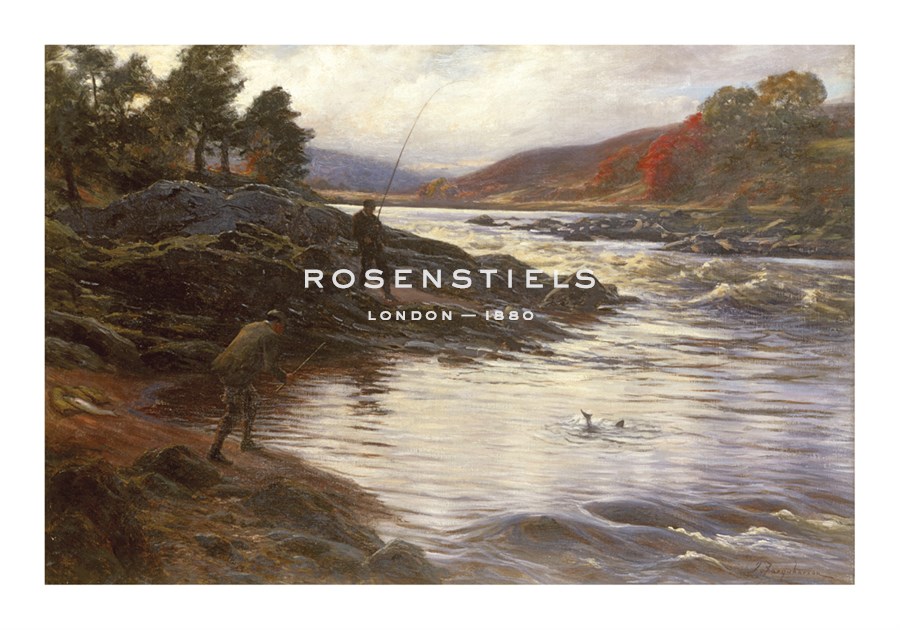 Joseph Farquharson Hand Numbered Limited Edition Print on Paper :"Salmon Fishing on the Dee"