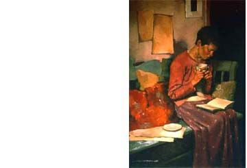 Joseph Lorusso Handsigned and Numbered Limited Edition Serigraph: "Moments To Myself"