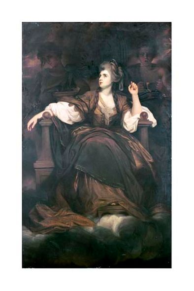 Joshua Reynolds Fine Art Open Edition Gicl&eacute;e:"Mrs. Siddons as the Tragic Muse"