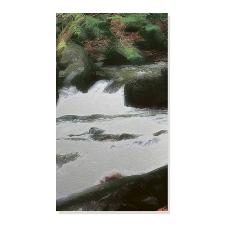 Joy Doherty Limited Edition Ready to Hang Giclee on Brushed Aluminum: "In the Flow III"