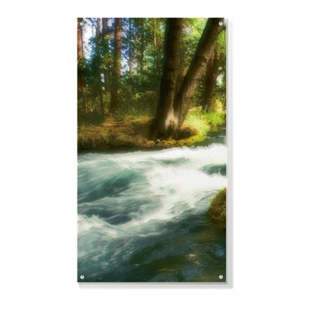 Joy Doherty Limited Edition Ready to Hang Giclee on Clear Acrylic: "Serenity Stream I"