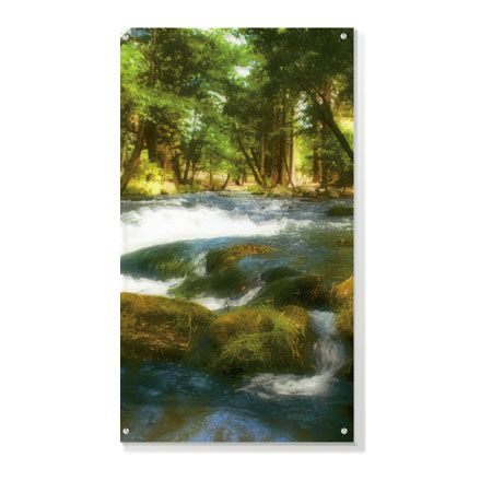 Joy Doherty Limited Edition Ready to Hang Giclee on Clear Acrylic: "Serenity Stream II"