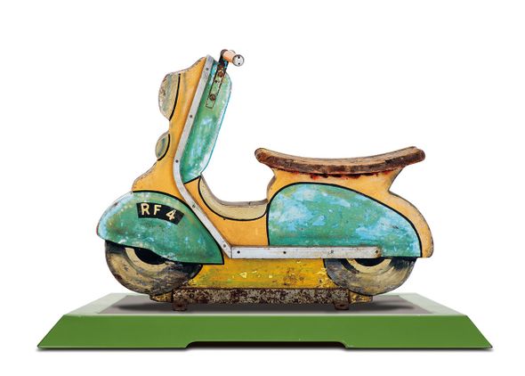 JoyBuilding Limited Edition Museum Quality Gicl&eacute;e: "Antique Merry-Go-Round Scooter"