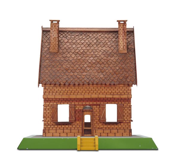 JoyBuilding Limited Edition Museum Quality Gicl&eacute;e: "Wood Brick House"