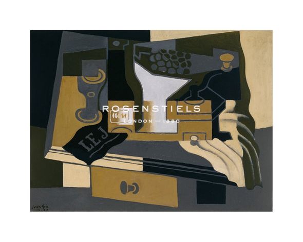 Juan Gris Hand Numbered Limited Edition Print on Paper :"The Coffee Grinder"