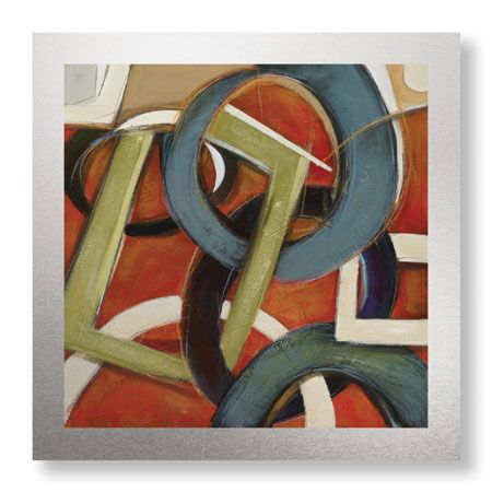 Judeen Limited Edition Ready to Hang Giclee on Brushed Aluminum: "Juggle Earth"