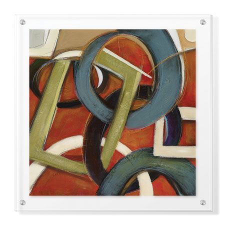 Judeen Limited Edition Ready to Hang Giclee on Clear Acrylic: "Juggle Earth"