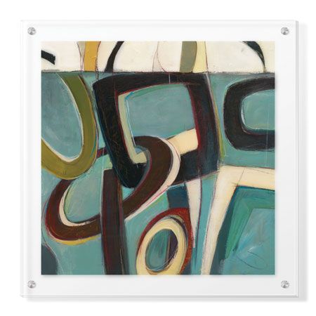 Judeen Limited Edition Ready to Hang Giclee on Clear Acrylic: "Juggle I"