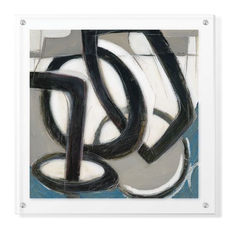 Judeen Limited Edition Ready to Hang Giclee on Clear Acrylic: "Juggle White"