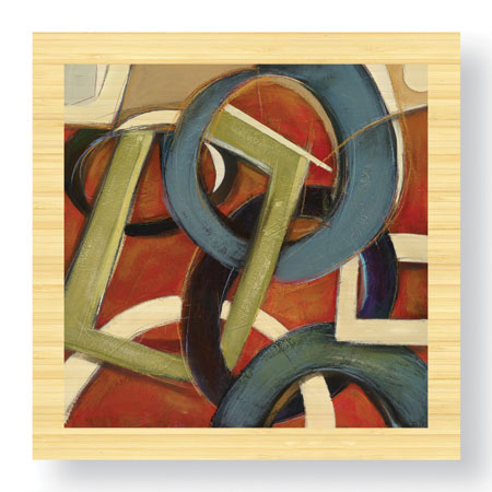 Judeen Limited Edition Ready to Hang Giclee on Sustainable Bamboo: "Juggle Earth"