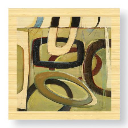 Judeen Limited Edition Ready to Hang Giclee on Sustainable Bamboo: "Juggle III"