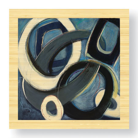 Judeen Limited Edition Ready to Hang Giclee on Sustainable Bamboo: "Juggle Water"