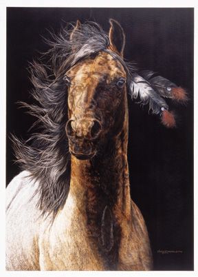 JUDY LARSON 26X19 Secondary Market Art: "HE DOG"