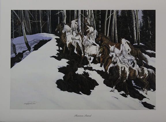 JUDY LARSON 27X18  Secondary Market Art: "PHANTOM PATROL"