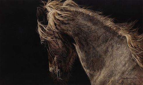 Judy Larson Handsigned and Numbered Limited Edition :"Fire and Flight"