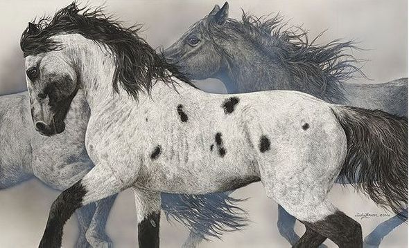 Judy Larson Handsigned and Numbered Limited Edition:"The Ghost Wind"