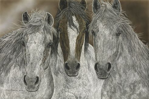 Judy Larson Handsigned and Numbered Limited Edition :"The Misfits"