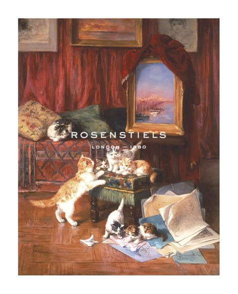 Jules Leroy Hand Numbered Limited Edition Print on Paper :"La Sottise Des Chatons"