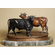 Jules Moigniez Handcrafted Solid Bronze Sculpture:"Bull and Heifer"
